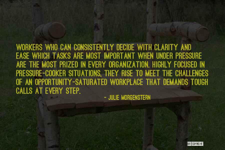 Challenges And Leadership Quotes By Julie Morgenstern