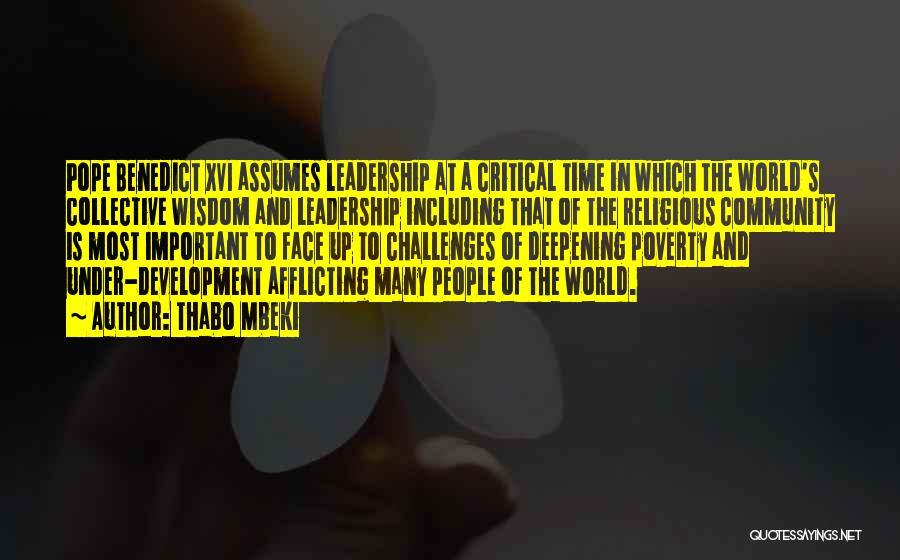 Challenges And Leadership Quotes By Thabo Mbeki