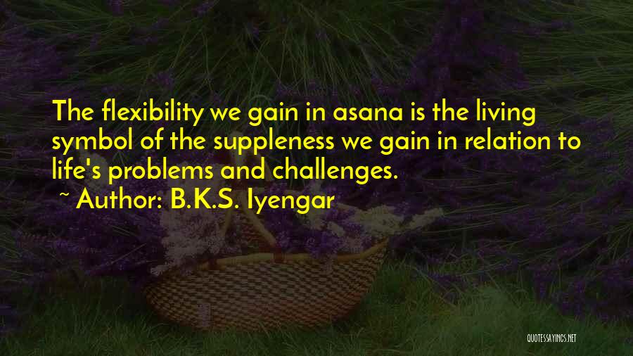 Challenges And Problems Quotes By B.K.S. Iyengar