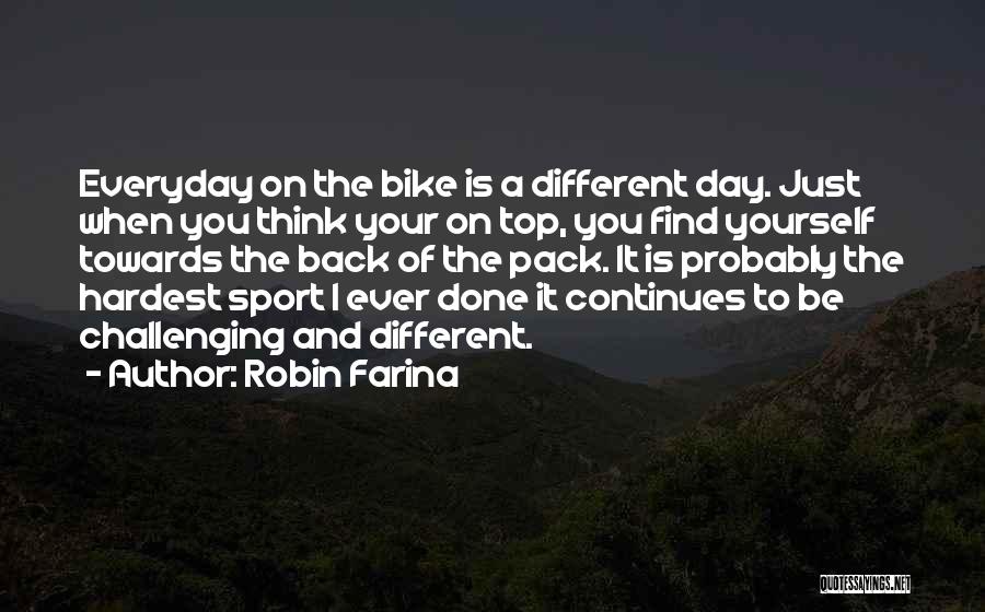 Challenges In Sports Quotes By Robin Farina