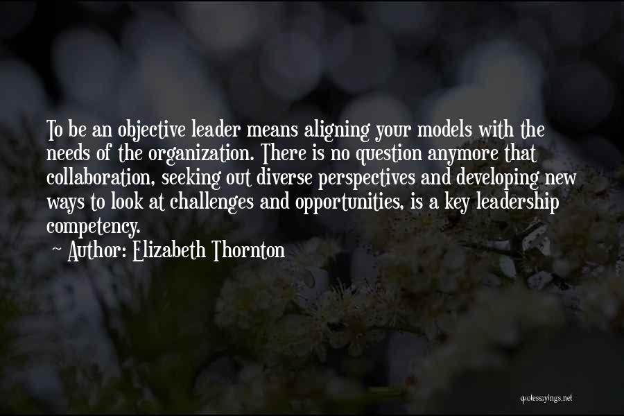 Challenges Of Leadership Quotes By Elizabeth Thornton