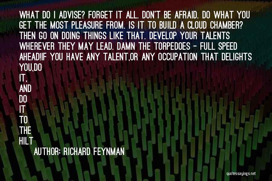 Chamber Quotes By Richard Feynman