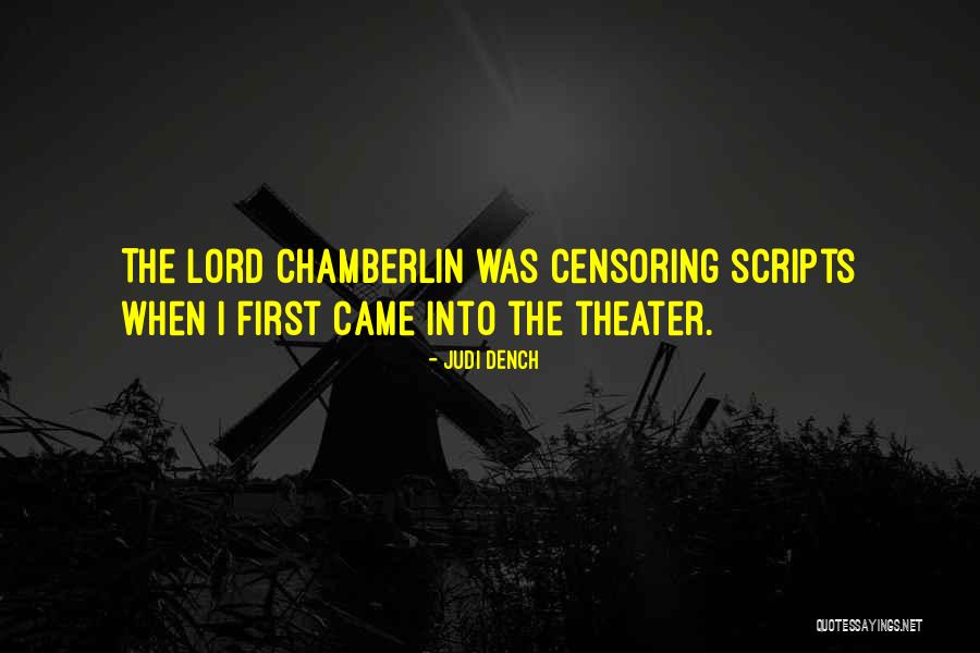Chamberlin Quotes By Judi Dench Chamberlin Quotes By Judi Dench