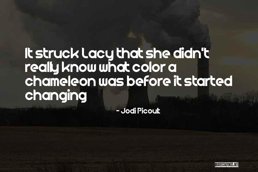 Chameleon Color Quotes By Jodi Picoult