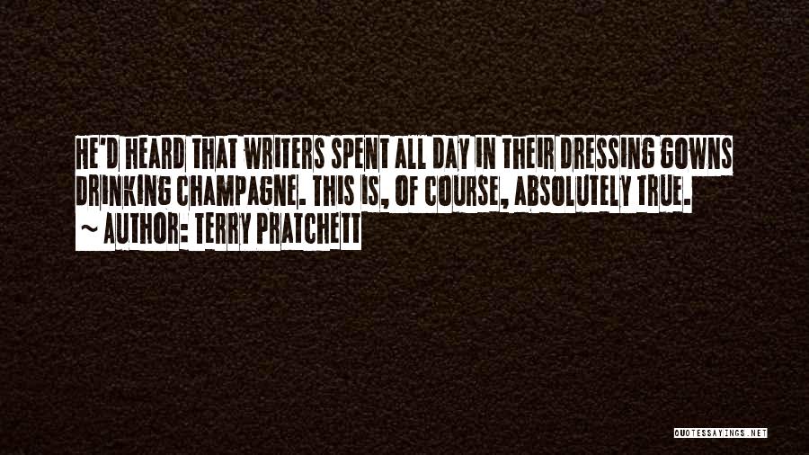 Champagne Drinking Quotes By Terry Pratchett