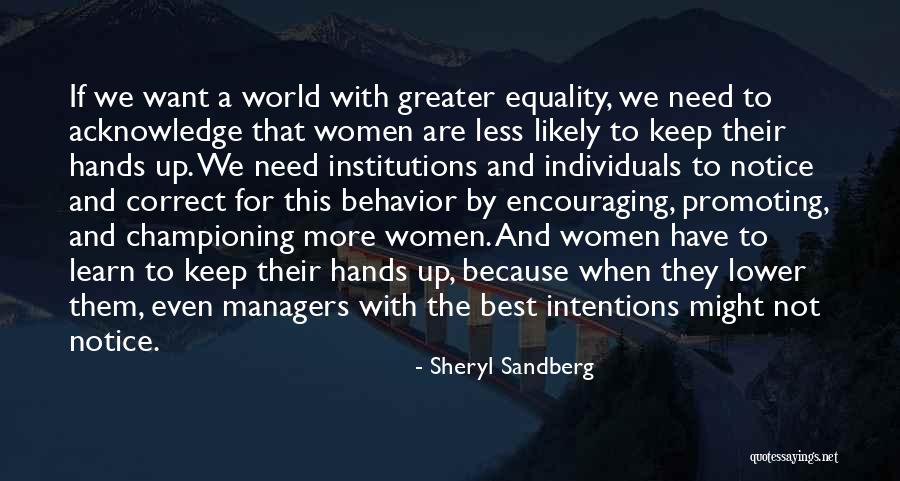 Championing Quotes By Sheryl Sandberg
