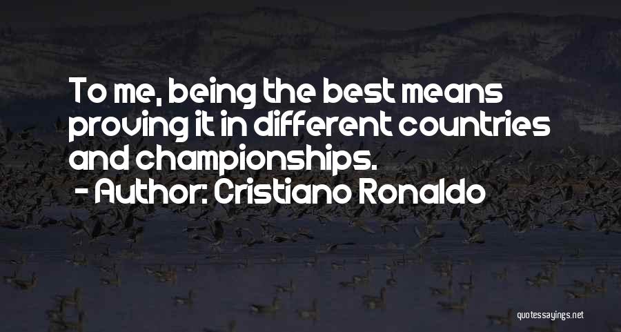 Championships Quotes By Cristiano Ronaldo