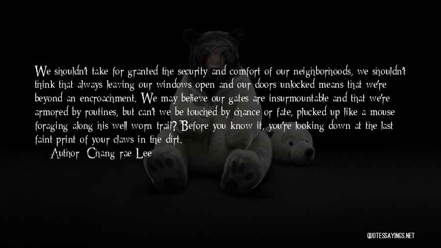 Chance And Fate Quotes By Chang-rae Lee