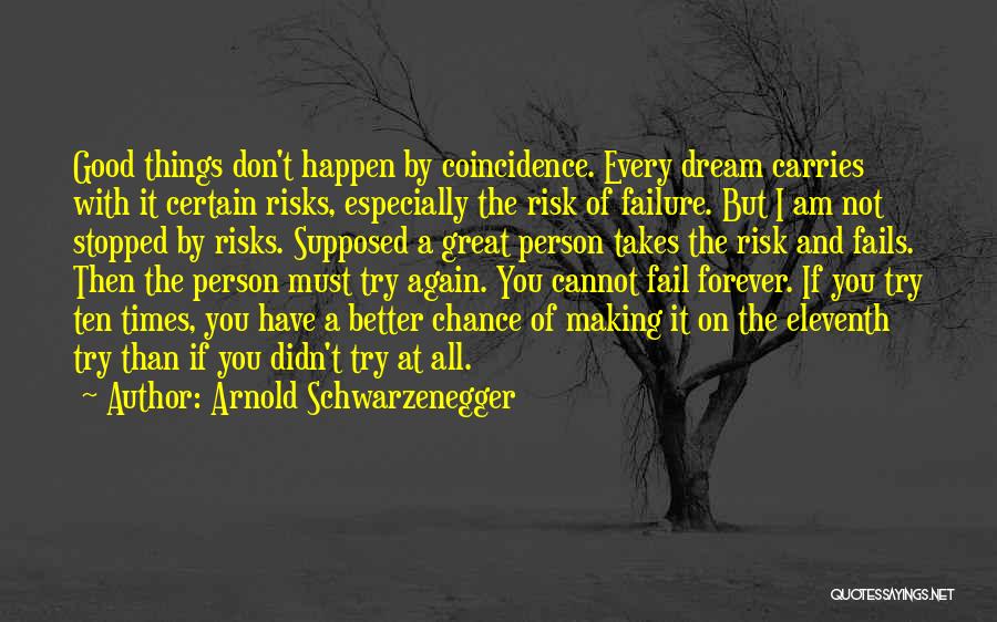 Chance And Risk Quotes By Arnold Schwarzenegger