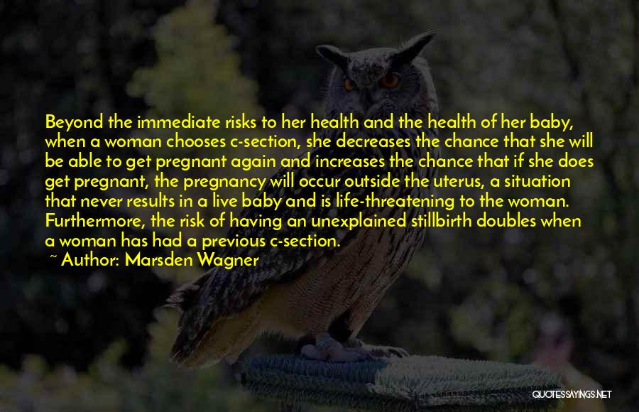 Chance And Risk Quotes By Marsden Wagner