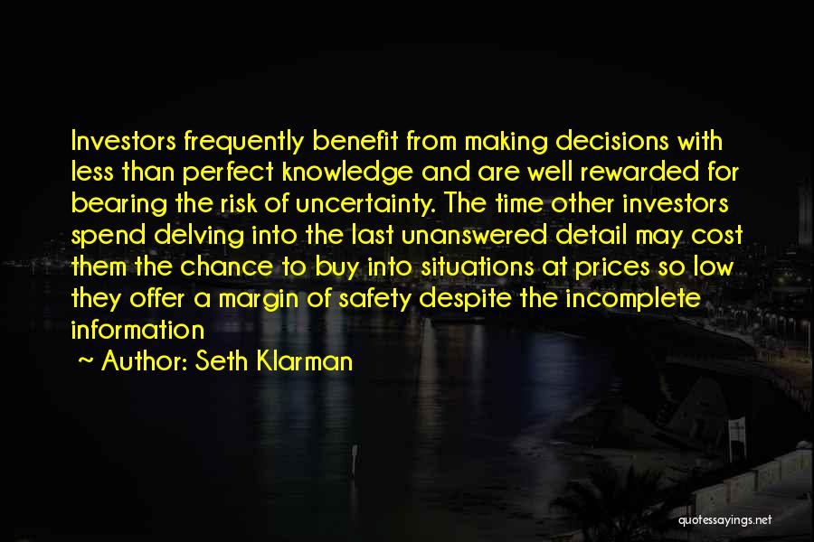 Chance And Risk Quotes By Seth Klarman