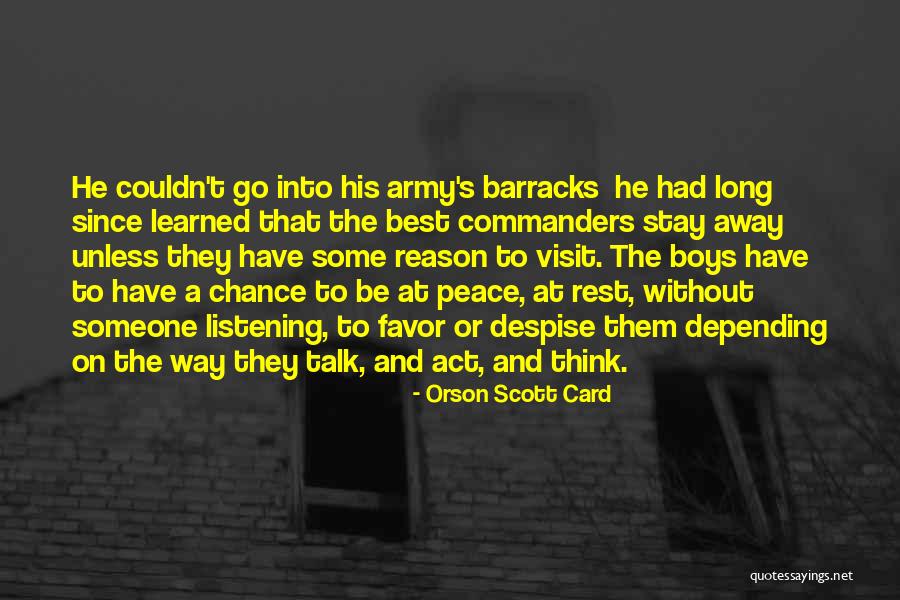 Chance Card Quotes By Orson Scott Card Chance Card Quotes By Orson Scott Card