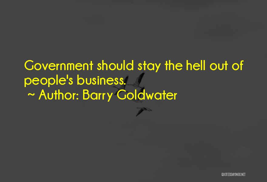 Chancelor Bennett Quotes By Barry Goldwater