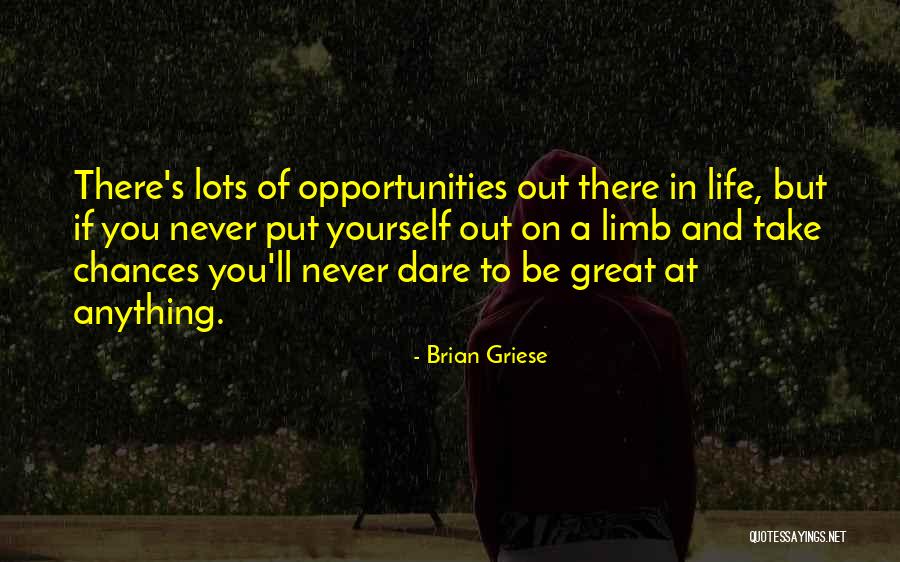 Chances And Opportunities Quotes By Brian Griese