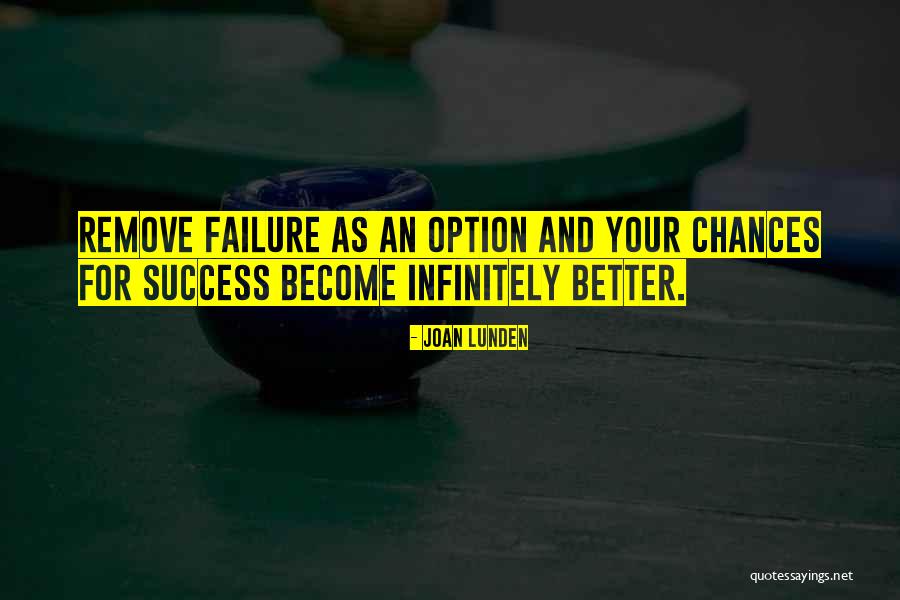 Chances For Success Quotes By Joan Lunden Chances For Success Quotes By Joan Lunden