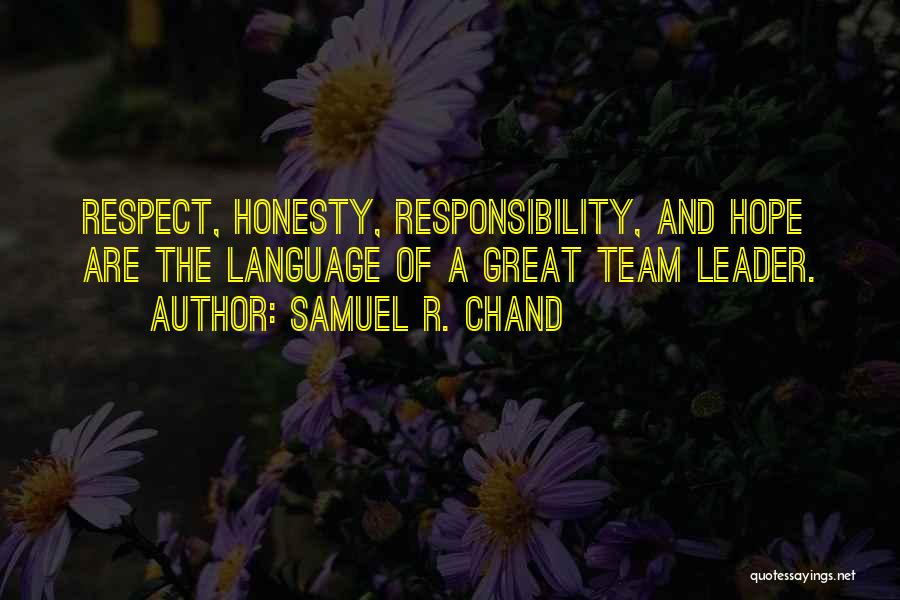 Chand Quotes By Samuel R. Chand