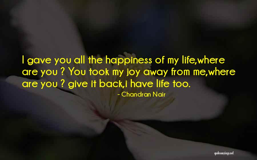 Chandran Nair Quotes 84743