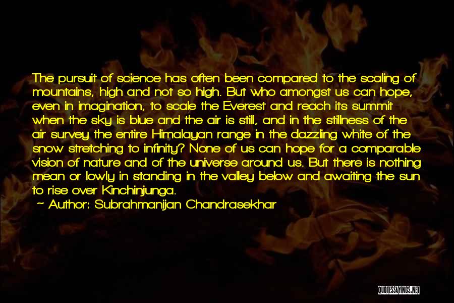 Chandrasekhar Quotes By Subrahmanijan Chandrasekhar