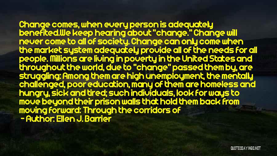 Change A Person Quotes By Ellen J. Barrier