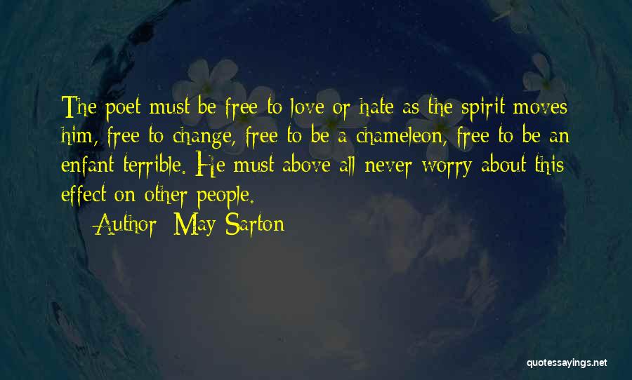 Change About Love Quotes By May Sarton
