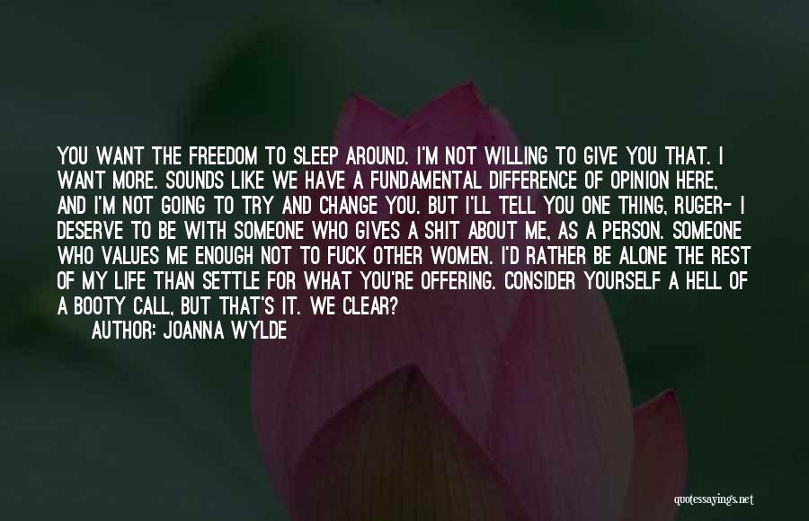 Change About Yourself Quotes By Joanna Wylde