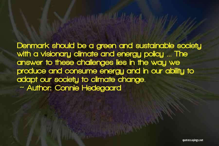 Change And Challenges Quotes By Connie Hedegaard