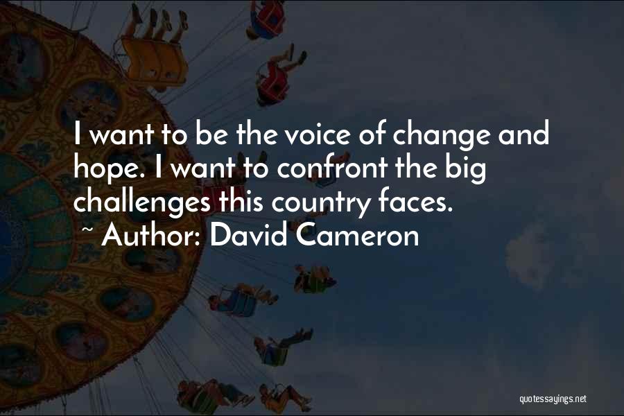 Change And Challenges Quotes By David Cameron