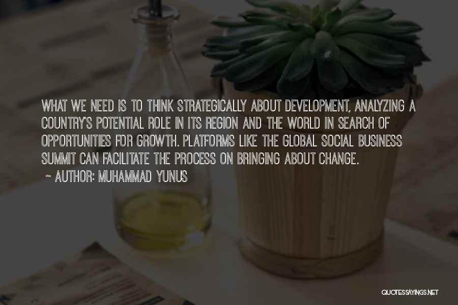 Change And Growth In Business Quotes By Muhammad Yunus