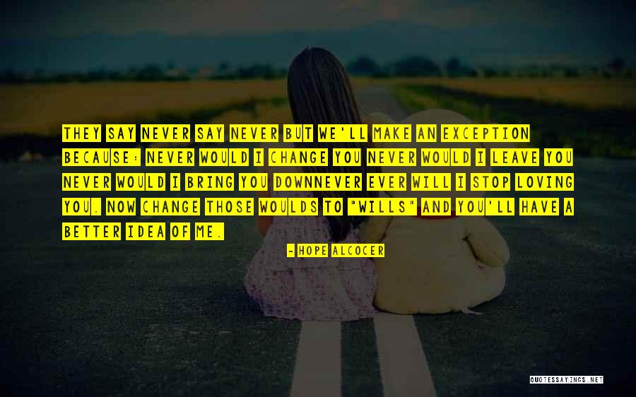 Change And Hope Quotes By Hope Alcocer Change And Hope Quotes By Hope Alcocer