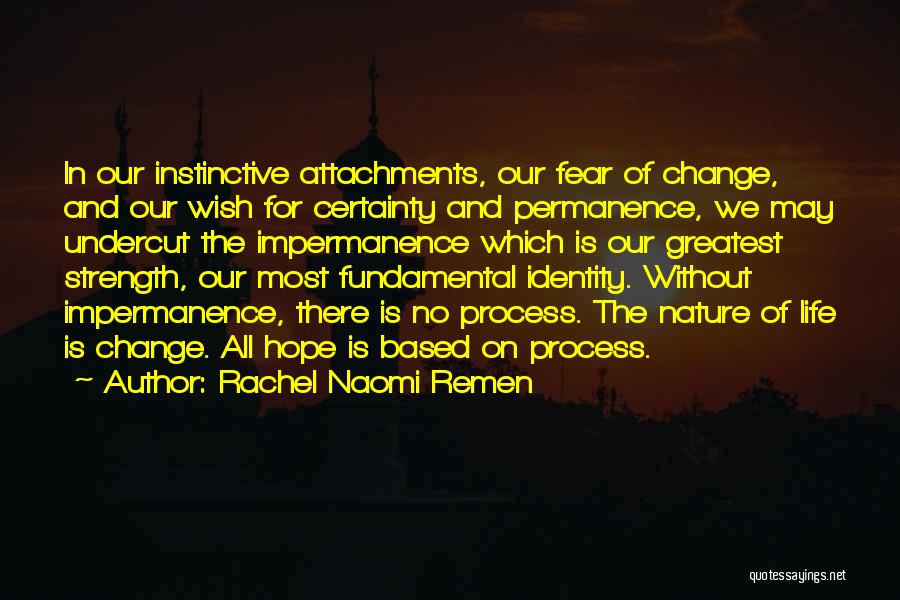 Change And Impermanence Quotes By Rachel Naomi Remen