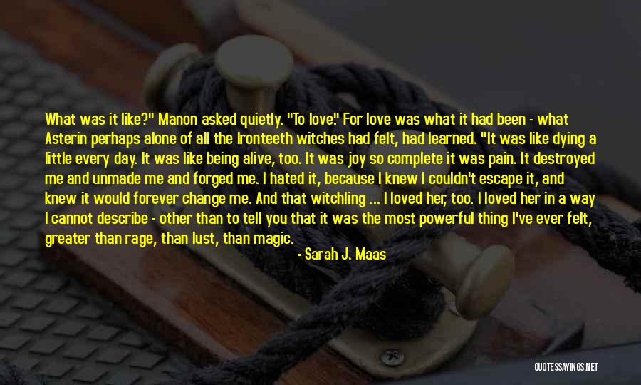 Change And Pain Quotes By Sarah J. Maas