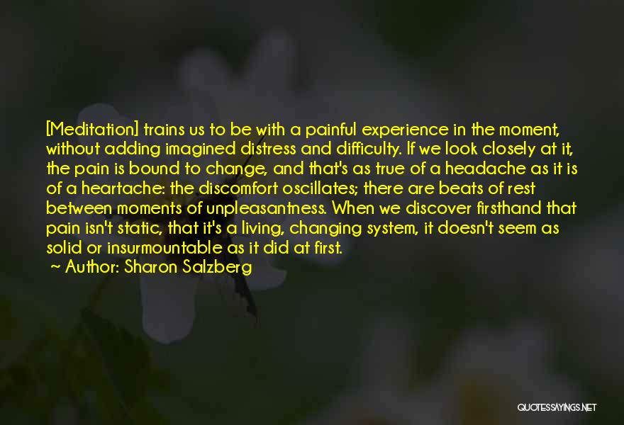 Change And Pain Quotes By Sharon Salzberg
