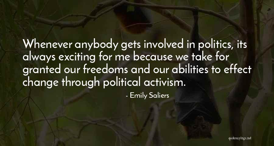 Change Anybody Quotes By Emily Saliers