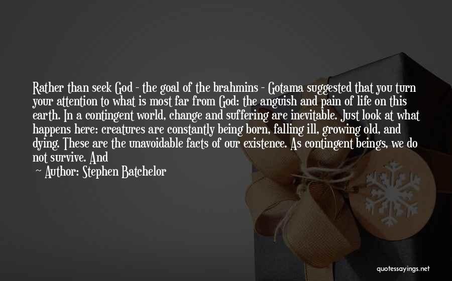 Change Being Inevitable Quotes By Stephen Batchelor