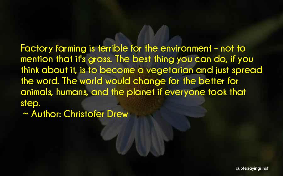 Change For A Better You Quotes By Christofer Drew