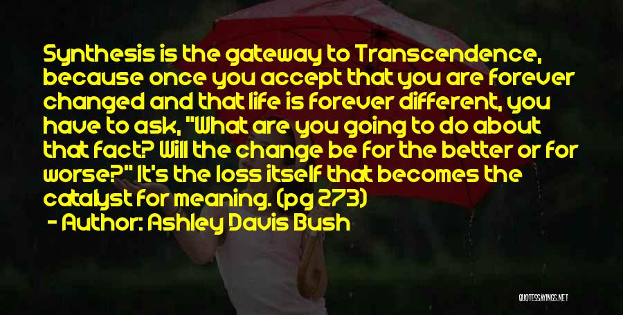 Change For Better Or Worse Quotes By Ashley Davis Bush