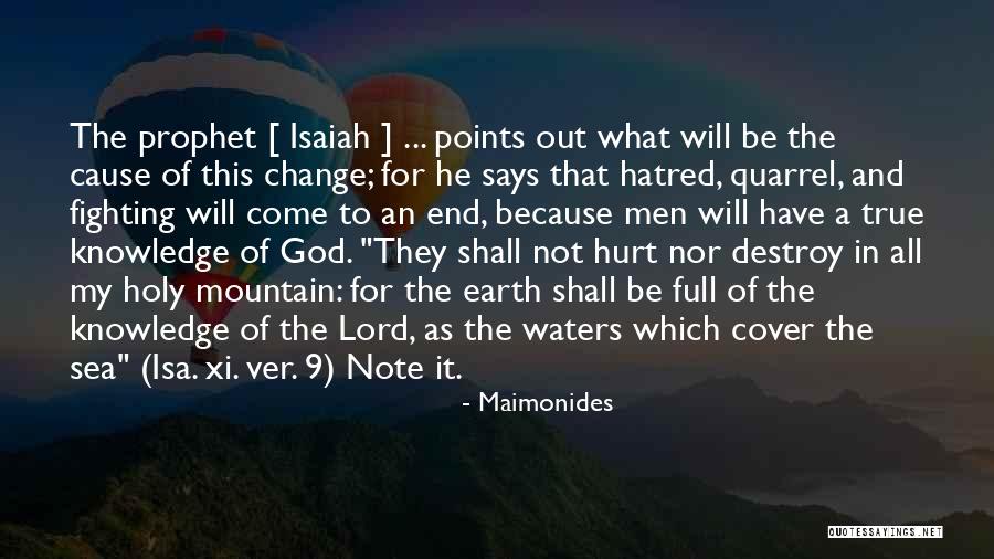 Change For God Quotes By Maimonides