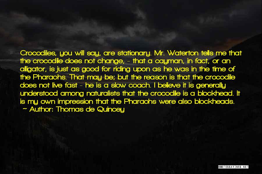 Change For Good Quotes By Thomas De Quincey