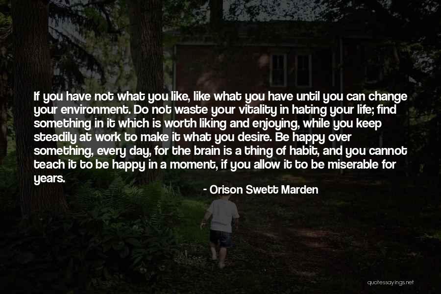 Change For Life Quotes By Orison Swett Marden