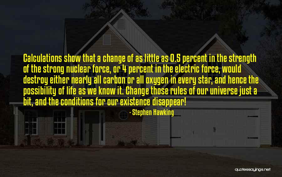 Change For Life Quotes By Stephen Hawking