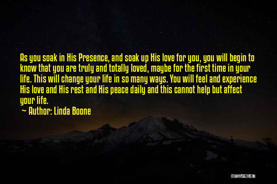Change For Your Love Quotes By Linda Boone