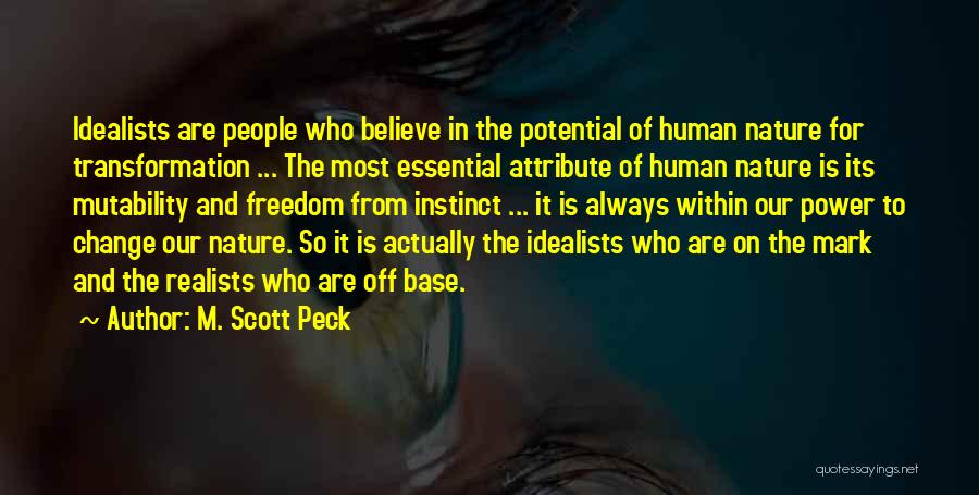 Change From Within Quotes By M. Scott Peck