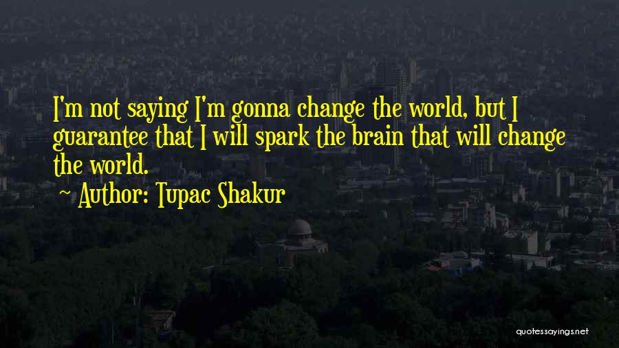 Change Gonna Come Quotes By Tupac Shakur