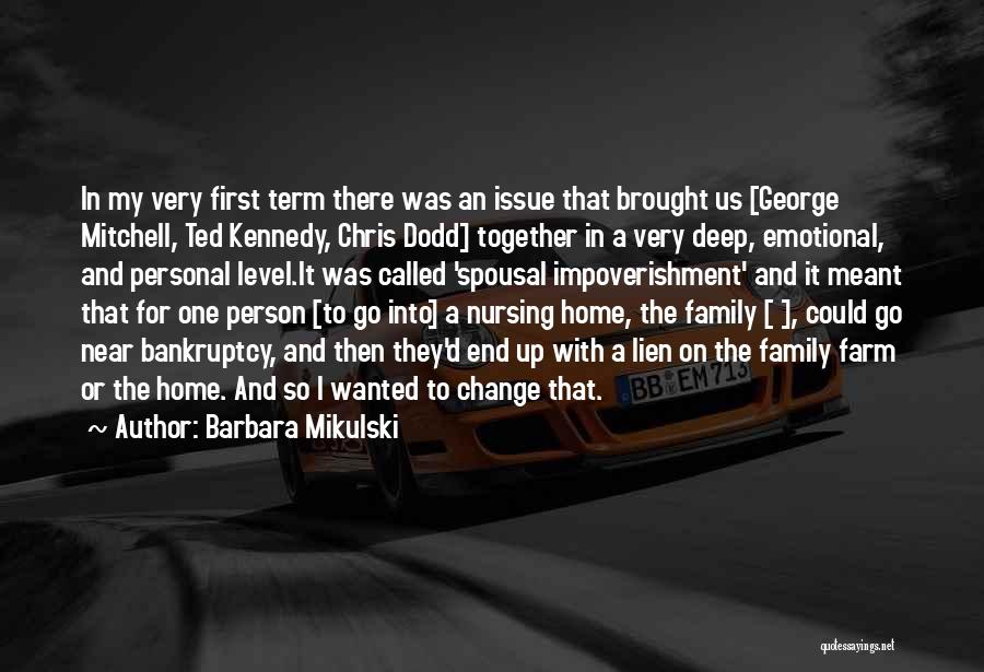 Change In A Person Quotes By Barbara Mikulski