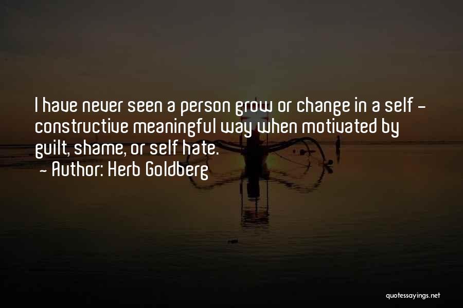 Change In A Person Quotes By Herb Goldberg