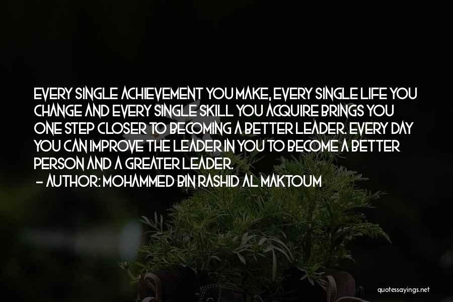 Change In A Person Quotes By Mohammed Bin Rashid Al Maktoum