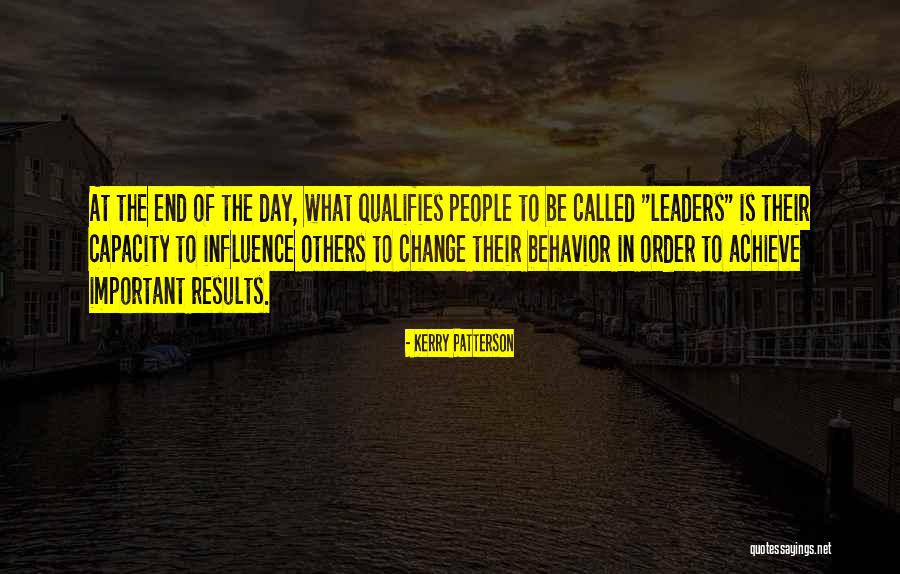 Change In Behavior Quotes By Kerry Patterson Change In Behavior Quotes By Kerry Patterson