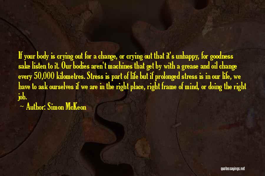 Change In Jobs Quotes By Simon McKeon