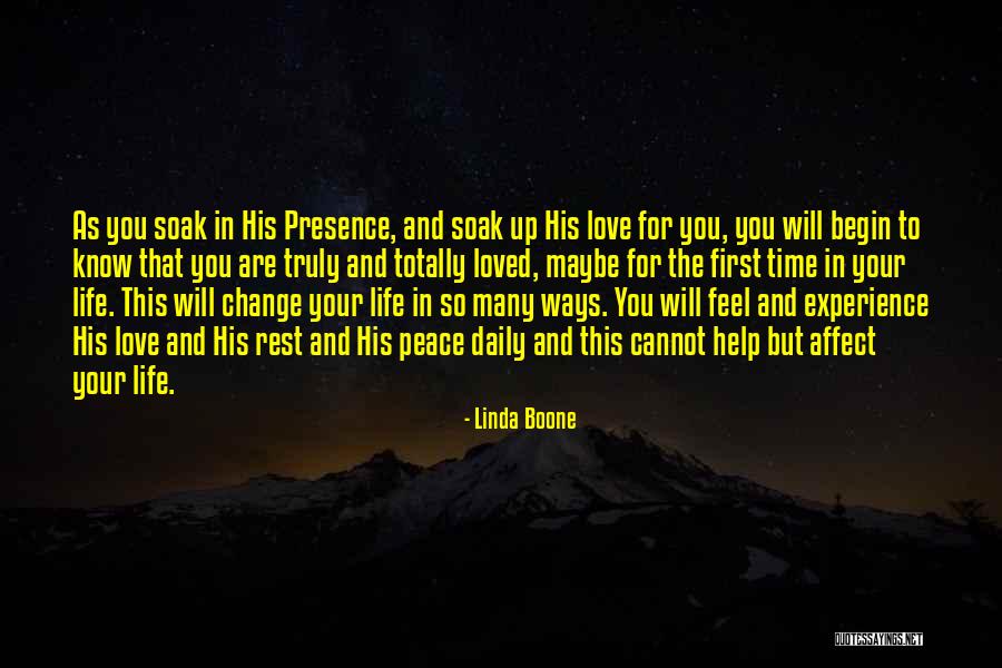 Change In Life And Love Quotes By Linda Boone