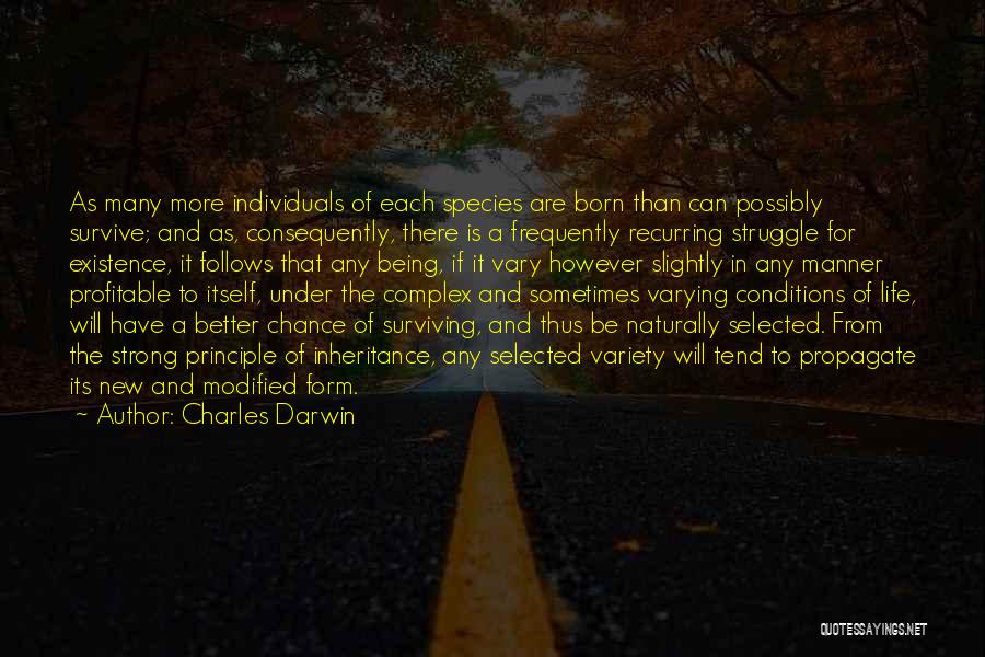 Change In Life For The Better Quotes By Charles Darwin